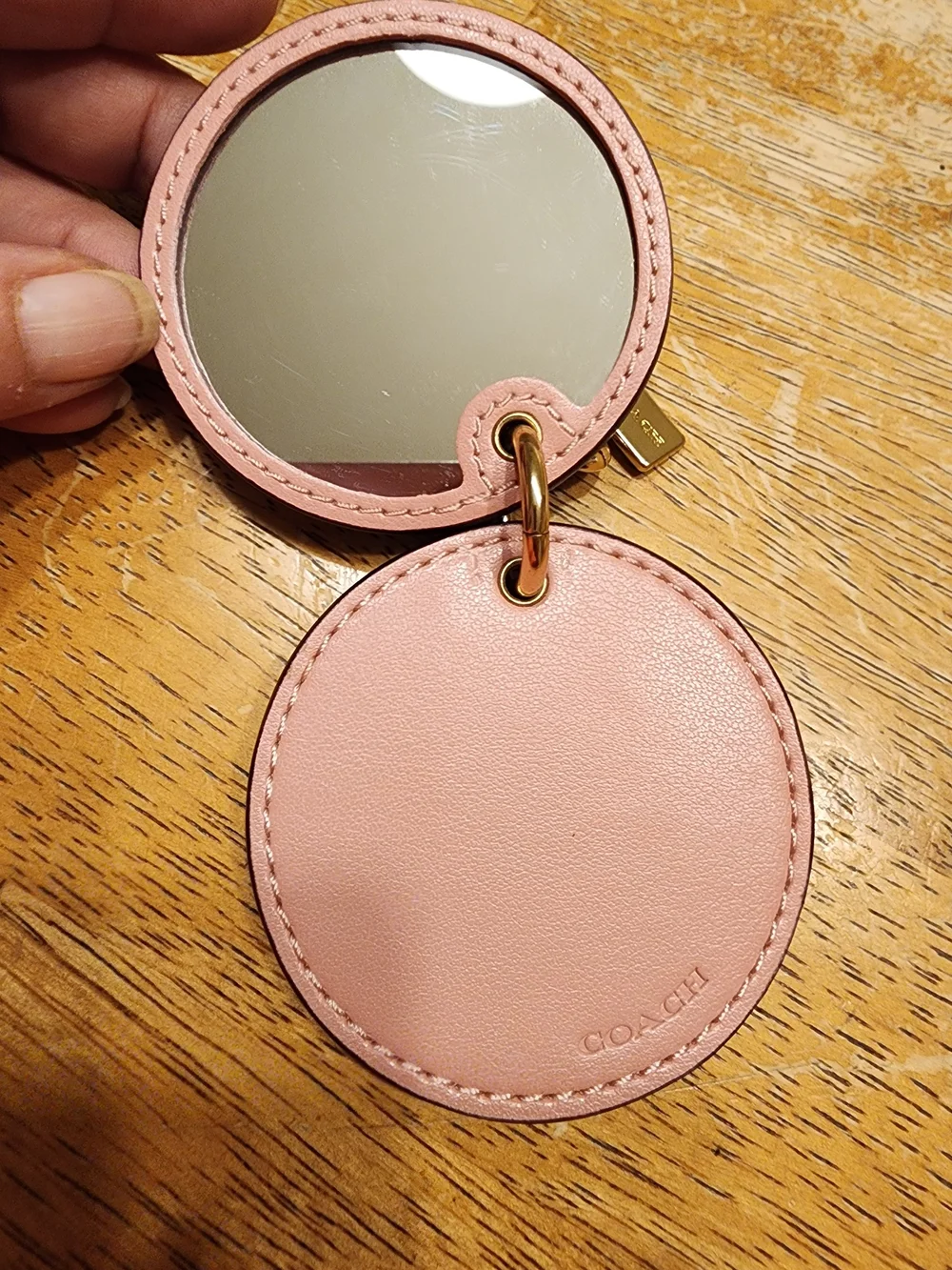 Coach Mirror Bag Charm in Signature Canvas the brand's iconic coated canvas